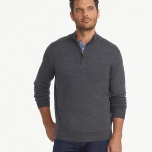UNTUCKit Men's Merino Wool Quarter-Zip Sweater